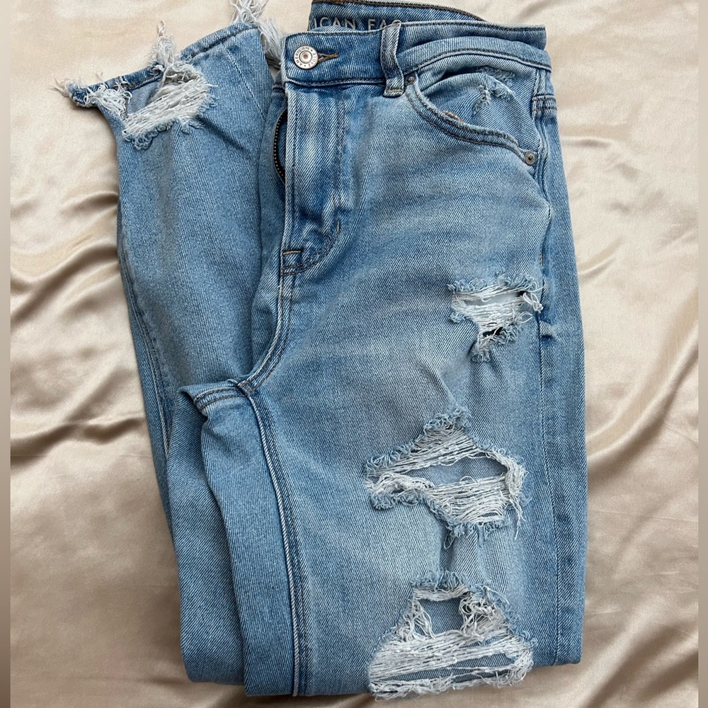 AE Ripped Mom Jeans